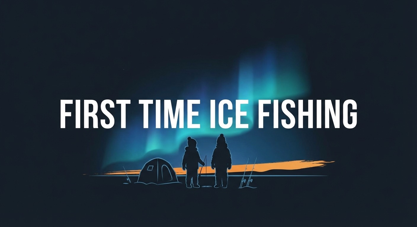 First Time Ice Fishing on Buckeye Lake with My Boys