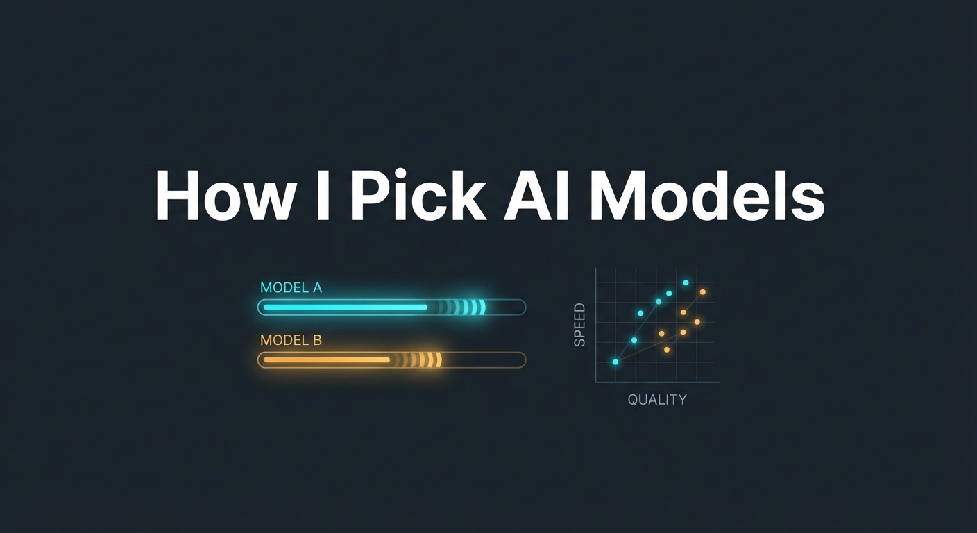 How I Pick Models for My Specialized AI Agents